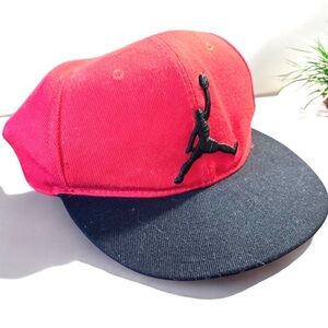 AIR JORDAN Snap Back Hat NEW ERA FITS Red Black FAST SHIPPING